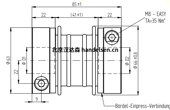 JAKOB 金属波纹管联轴器KR65