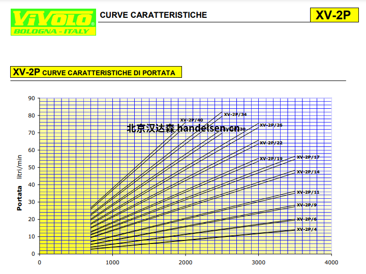 Vivoil ø52单向液压泵曲线特征
