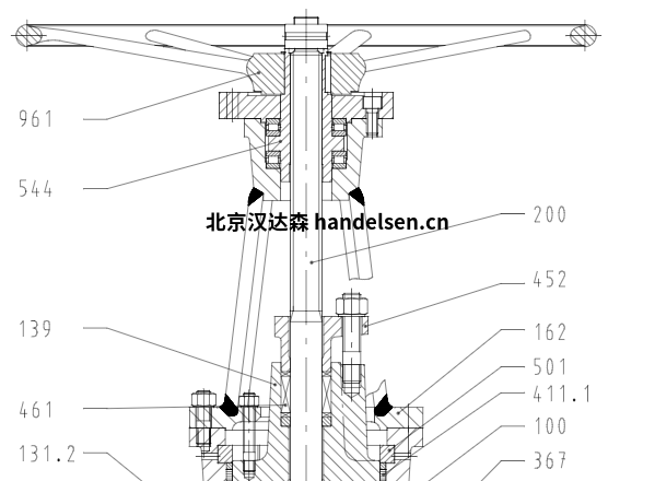 KSB阀门AKG-A剖面图1