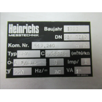 HEINRICHS流量计 BGN-S50-321BS000-0-S52-0-H