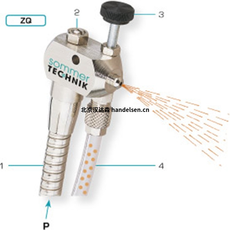 Sommer-Technik广角雾化器 ZBG-KOPF阳极氧化铝材质