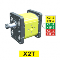 VIVOLO液压泵级带外齿轮多个泵级主泵 ø22 标准法兰X0T型
