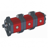 VIVOLO 铝制多个液压齿轮泵带外部齿轮XV-0/0.25型