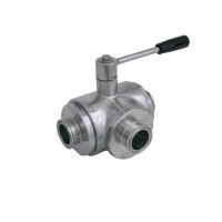 4G Ghidini 310130 L-DIN 310125C-L-4-DIN 三通球阀不锈钢杠杆
