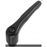 KIPP可调节手柄压铸锌黑色氧化钢K0122外螺纹螺纹插件