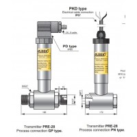 aplisens差压变送器过载总静压413巴PRE-28测量气体蒸汽